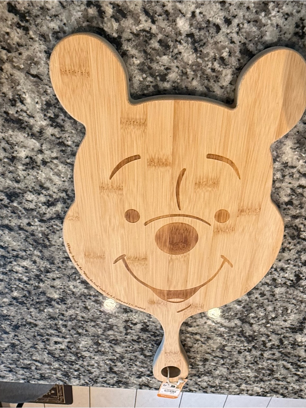 Disney Bamboo Winnie the Pooh Face Serving Board - Natural Brown